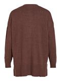 VIRIL L/S OVERSIZE KNIT CARDIGAN - NOOS shaved chocolate