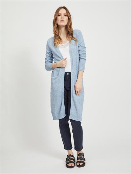 VIRIL LONG L/S KNIT CARDIGAN - NOOS ashley blue