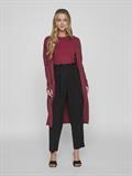 VIRIL LONG L/S KNIT CARDIGAN - NOOS beet red