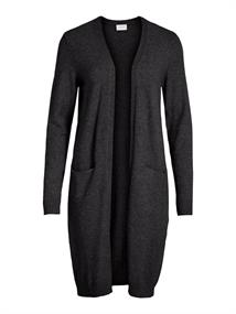 VIRIL LONG L/S KNIT CARDIGAN - NOOS dark grey melange