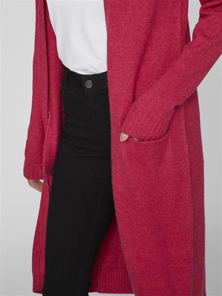 VIRIL LONG L/S KNIT CARDIGAN - NOOS dunkelrosa1