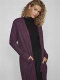 VIRIL LONG L/S KNIT CARDIGAN - NOOS dunkelrosa2