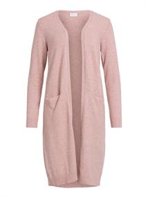VIRIL LONG L/S KNIT CARDIGAN - NOOS misty rose