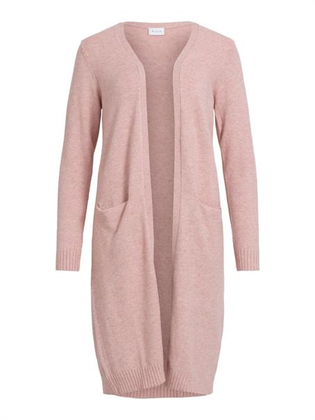 VIRIL LONG L/S KNIT CARDIGAN - NOOS misty rose
