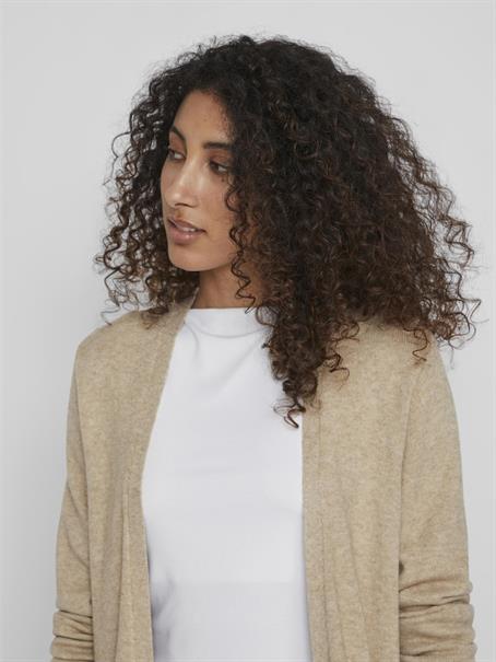 VIRIL LONG L/S KNIT CARDIGAN - NOOS natural melange