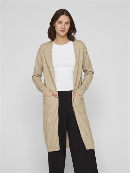 VIRIL LONG L/S KNIT CARDIGAN - NOOS natural melange
