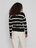 VIRIL MOCK NECK L/S KNIT RIB TOP 2-NOOS black