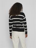 VIRIL MOCK NECK L/S KNIT RIB TOP 2-NOOS black