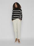 VIRIL MOCK NECK L/S KNIT RIB TOP 2-NOOS black