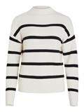 VIRIL MOCKNECK L/S KNIT RIB TOP - NOOS white alyssum