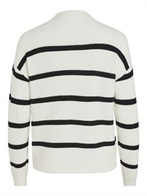 VIRIL MOCKNECK L/S KNIT RIB TOP - NOOS white alyssum
