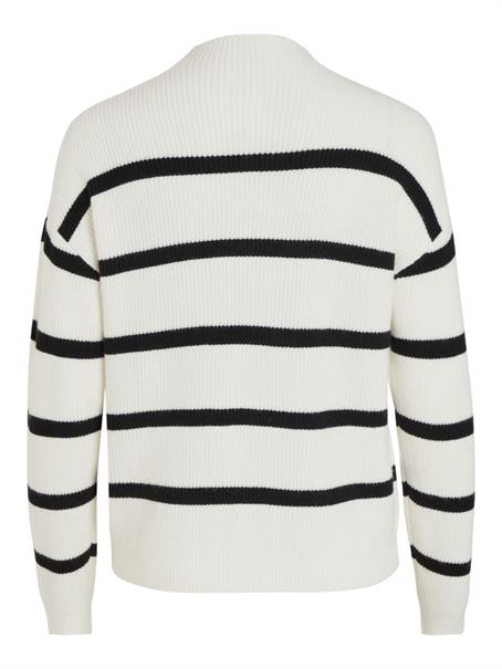 VIRIL MOCKNECK L/S KNIT RIB TOP - NOOS white alyssum