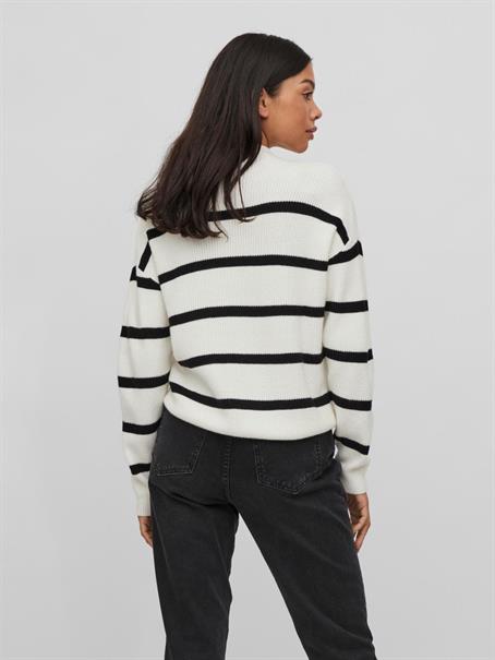 VIRIL MOCKNECK L/S KNIT RIB TOP - NOOS white alyssum