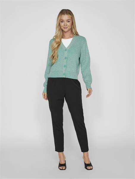 VIRIL MULTI SHORT L/S KNIT CARDIGAN-NOOS green milieu