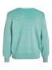 VIRIL MULTI V-NECK L/S KNIT TOP - NOOS green milieu