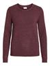 VIRIL O-NECK L/S KNIT TOP-FAV winetasting