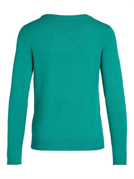 VIRIL O-NECK L/S KNIT TOP - NOOS alhambra