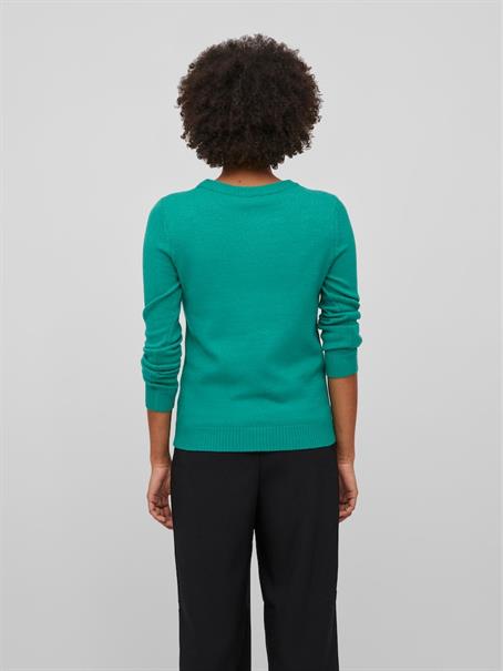 VIRIL O-NECK L/S KNIT TOP - NOOS alhambra