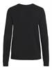 VIRIL O-NECK L/S KNIT TOP - NOOS black