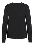 VIRIL O-NECK L/S KNIT TOP - NOOS black