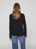 VIRIL O-NECK L/S KNIT TOP - NOOS black