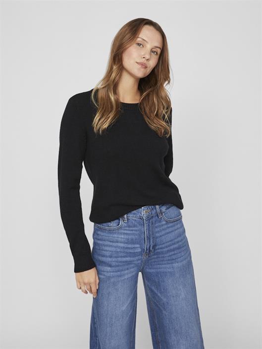 viril-o-neck-l-s-knit-top-noos-black