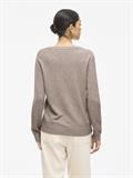 VIRIL O-NECK L/S KNIT TOP - NOOS falcon