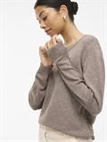 VIRIL O-NECK L/S KNIT TOP - NOOS falcon