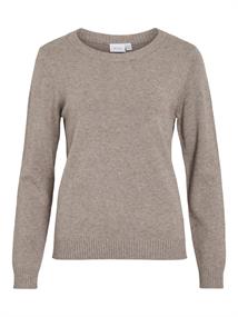 VIRIL O-NECK L/S KNIT TOP - NOOS falcon