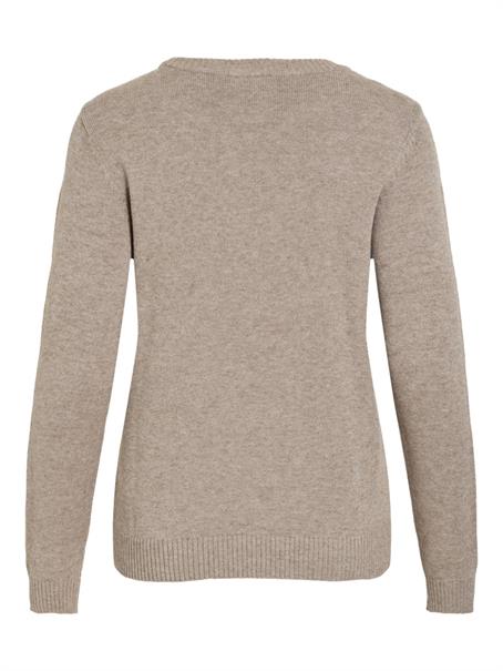VIRIL O-NECK L/S KNIT TOP - NOOS falcon