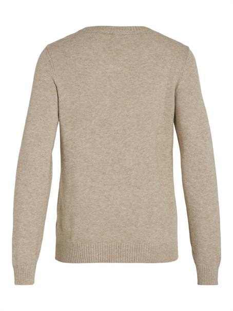 VIRIL O-NECK L/S KNIT TOP - NOOS hellbraun1