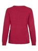 VIRIL O-NECK L/S KNIT TOP - NOOS jester red