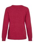 VIRIL O-NECK L/S KNIT TOP - NOOS jester red