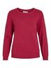 VIRIL O-NECK L/S KNIT TOP - NOOS jester red