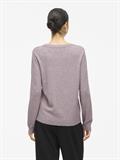 VIRIL O-NECK L/S KNIT TOP - NOOS toadstool