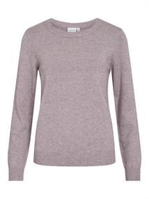 VIRIL O-NECK L/S KNIT TOP - NOOS toadstool