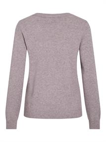 VIRIL O-NECK L/S KNIT TOP - NOOS toadstool