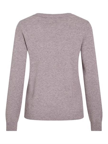 VIRIL O-NECK L/S KNIT TOP - NOOS toadstool