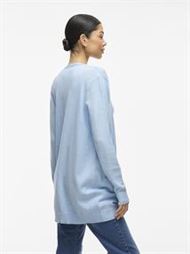 VIRIL OPEN L/S KNIT CARDIGAN - NOOS blau2