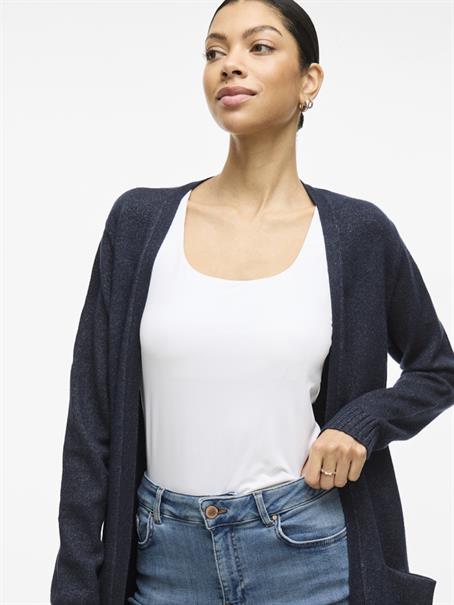 VIRIL OPEN L/S KNIT CARDIGAN - NOOS blau4