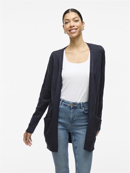 VIRIL OPEN L/S KNIT CARDIGAN - NOOS blau4