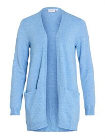 VIRIL OPEN L/S KNIT CARDIGAN - NOOS blissful blue