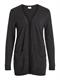 VIRIL OPEN L/S KNIT CARDIGAN - NOOS dark grey melange