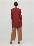 VIRIL OPEN L/S KNIT CARDIGAN - NOOS dunkelbraun1