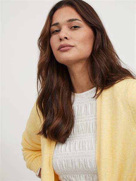 VIRIL OPEN L/S KNIT CARDIGAN - NOOS golden haze