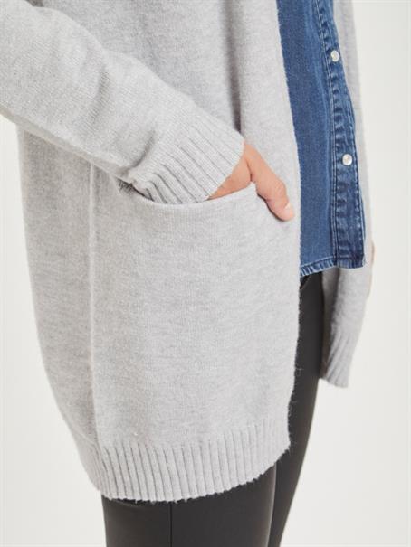 VIRIL OPEN L/S KNIT CARDIGAN - NOOS hellgrau2
