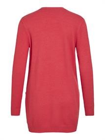 VIRIL OPEN L/S KNIT CARDIGAN - NOOS hibiscus