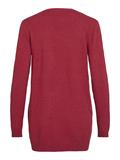 VIRIL OPEN L/S KNIT CARDIGAN - NOOS jester red