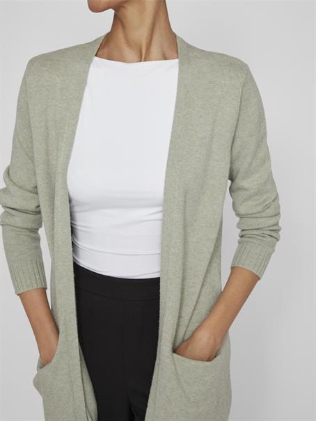 VIRIL OPEN L/S KNIT CARDIGAN - NOOS oil green