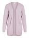VIRIL OPEN L/S KNIT CARDIGAN - NOOS winsome orchid